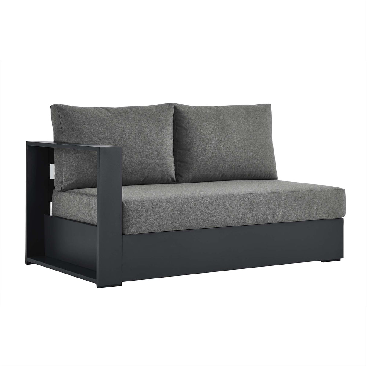Tahoe Outdoor Patio Powder-Coated Aluminum Modular Left-Facing Loveseat by Modway