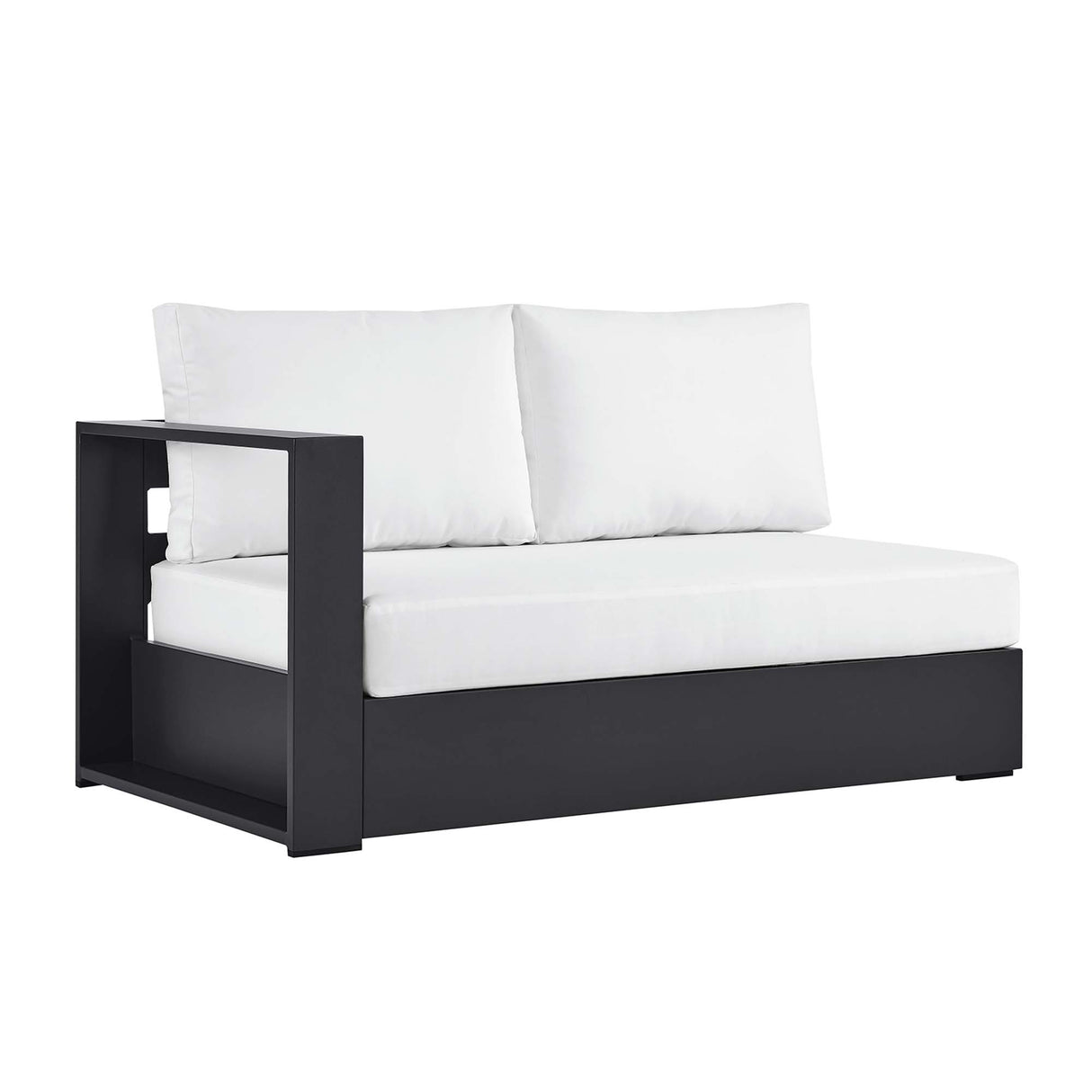 Tahoe Outdoor Patio Powder-Coated Aluminum Modular Left-Facing Loveseat by Modway