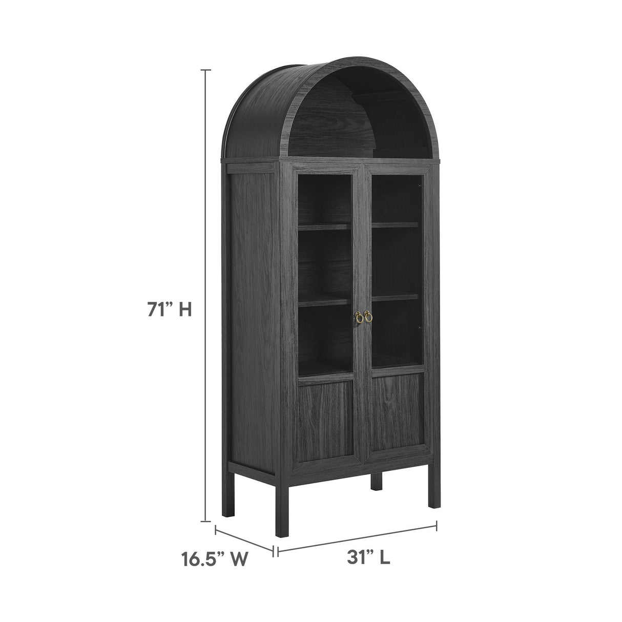 Tessa Tall Arched Storage Display Cabinet by Modway