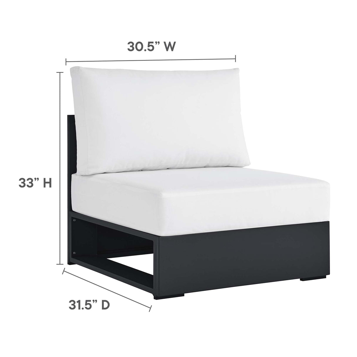 Tahoe 5-Piece Outdoor Patio Sectional Sofa Set by Modway