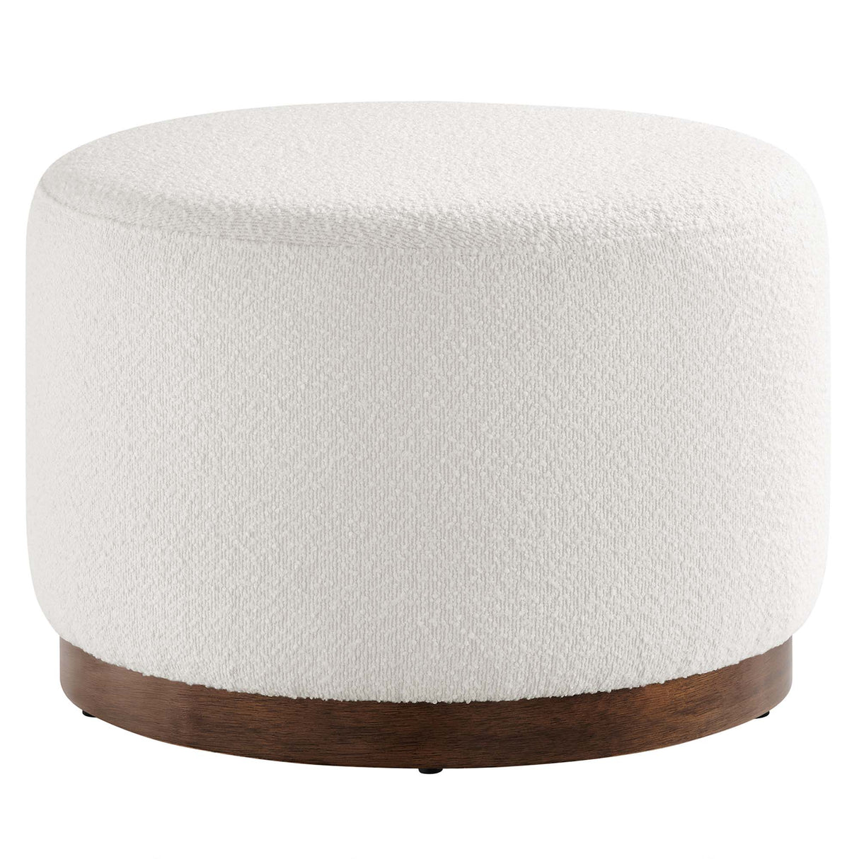 Tilden Large 23" Round Boucle Upholstered Ottoman by Modway