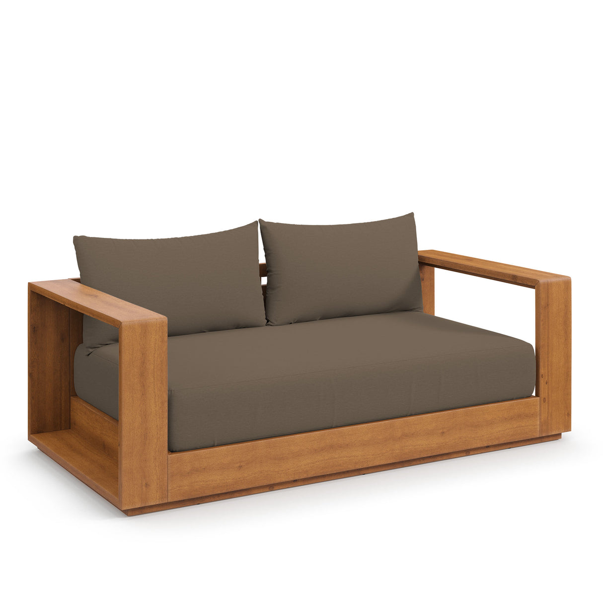 Tahoe Acacia Wood Outdoor Patio Loveseat by Modway