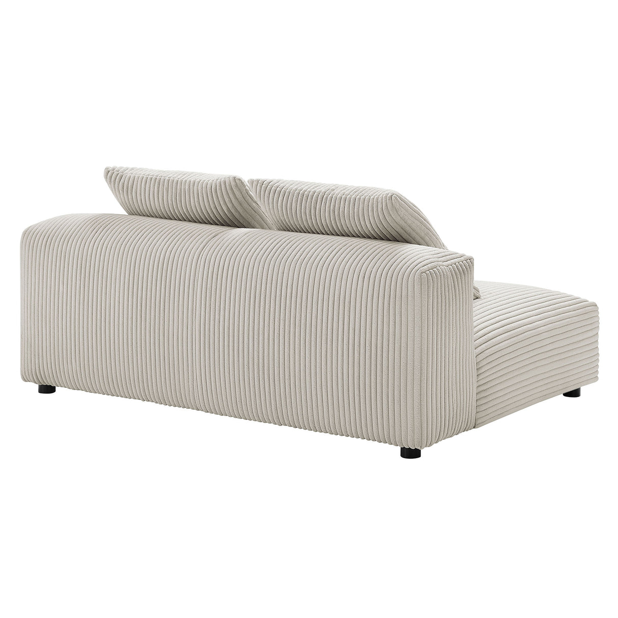 Solace Modular Corduroy Upholstered Armless Loveseat by Modway