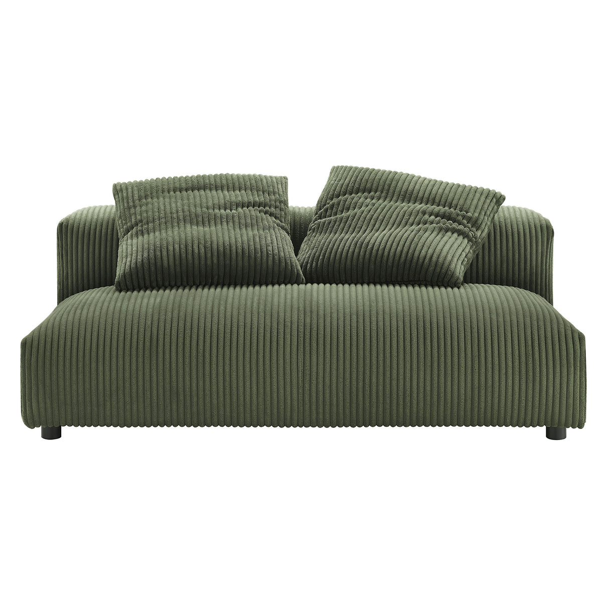 Solace Modular Corduroy Upholstered Armless Loveseat by Modway