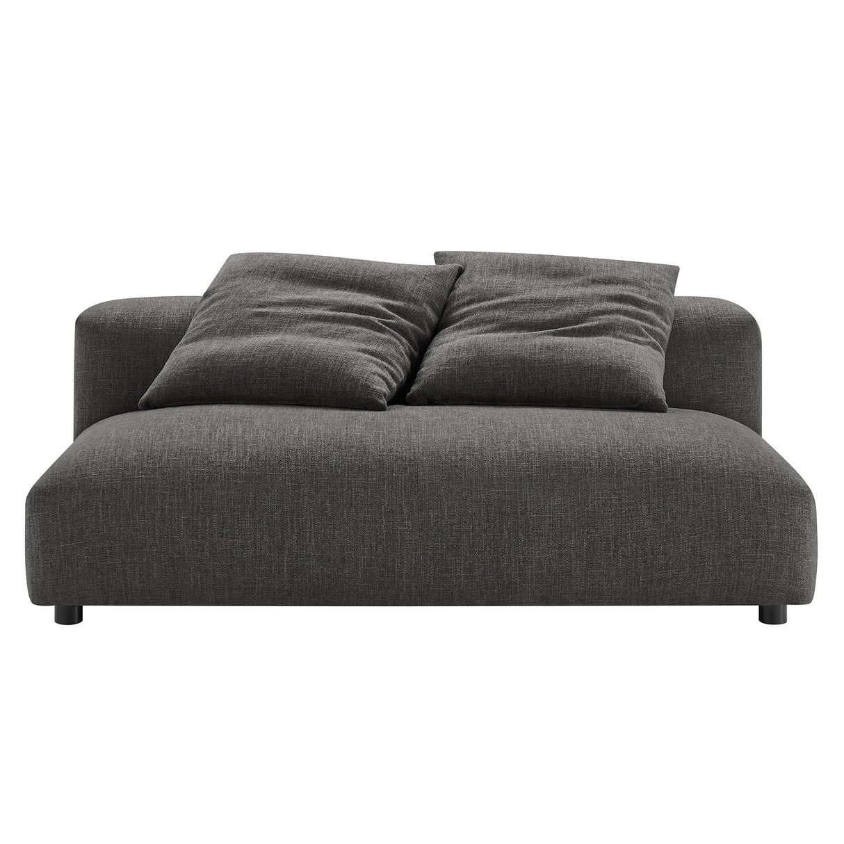 Solace Modular Upholstered Fabric Armless Loveseat by Modway