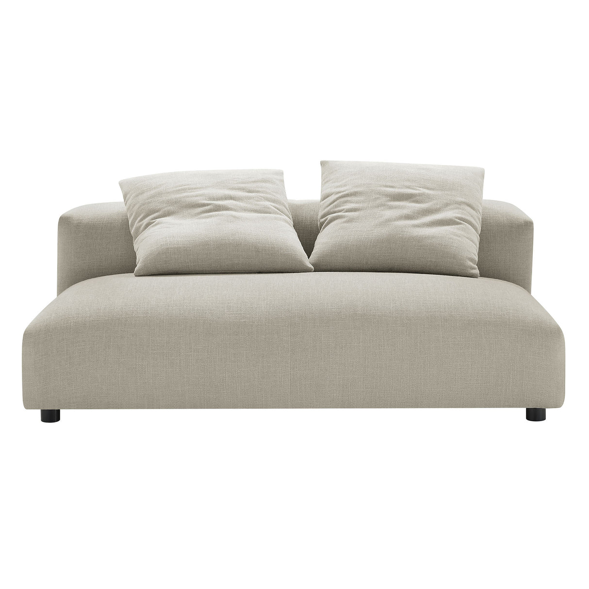 Solace Modular Upholstered Fabric Armless Loveseat by Modway