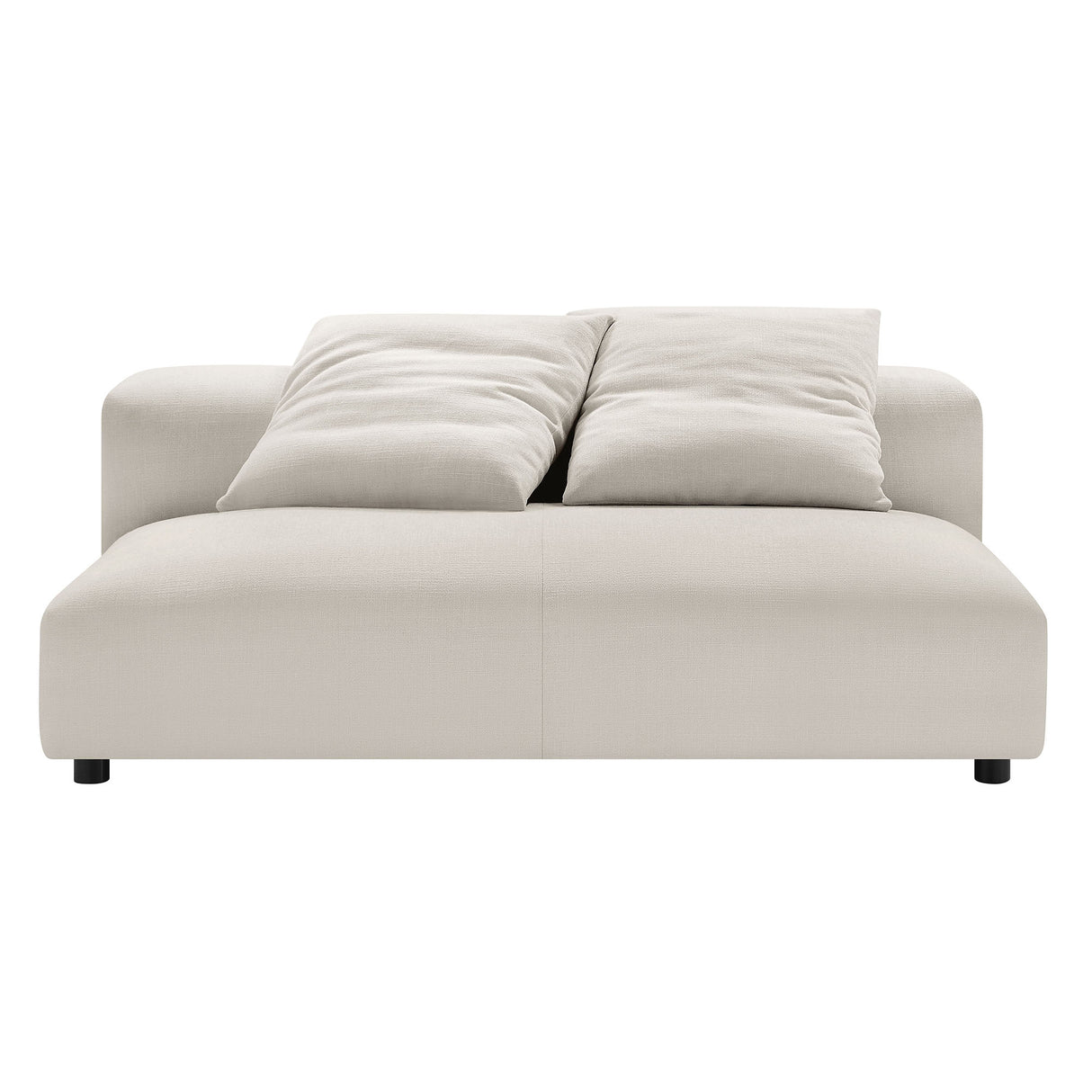 Solace Modular Upholstered Fabric Armless Loveseat by Modway
