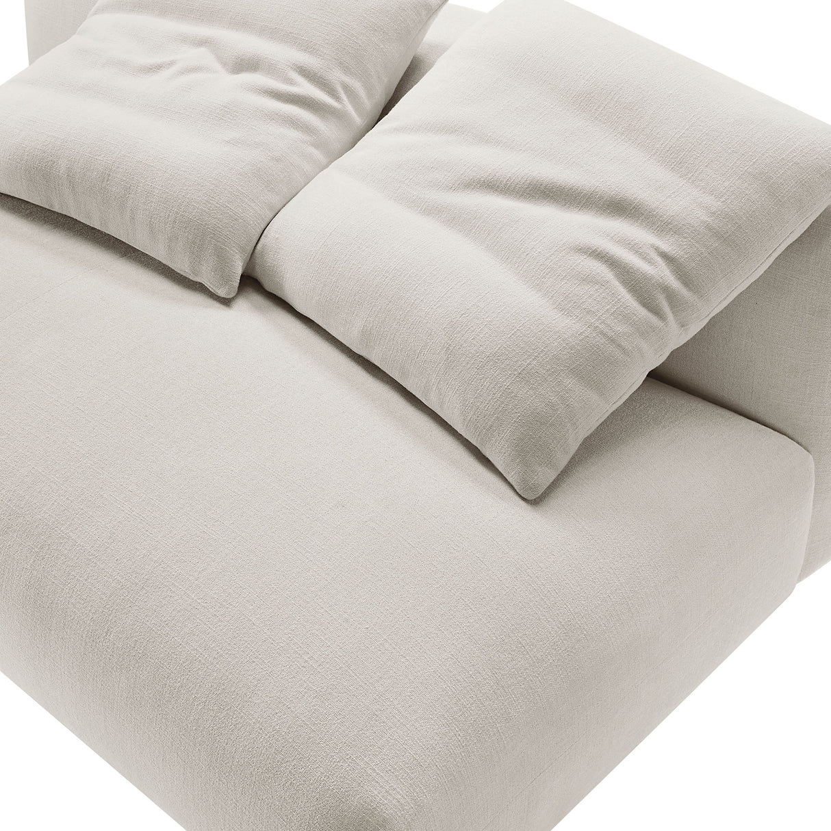 Solace Modular Upholstered Fabric Armless Loveseat by Modway