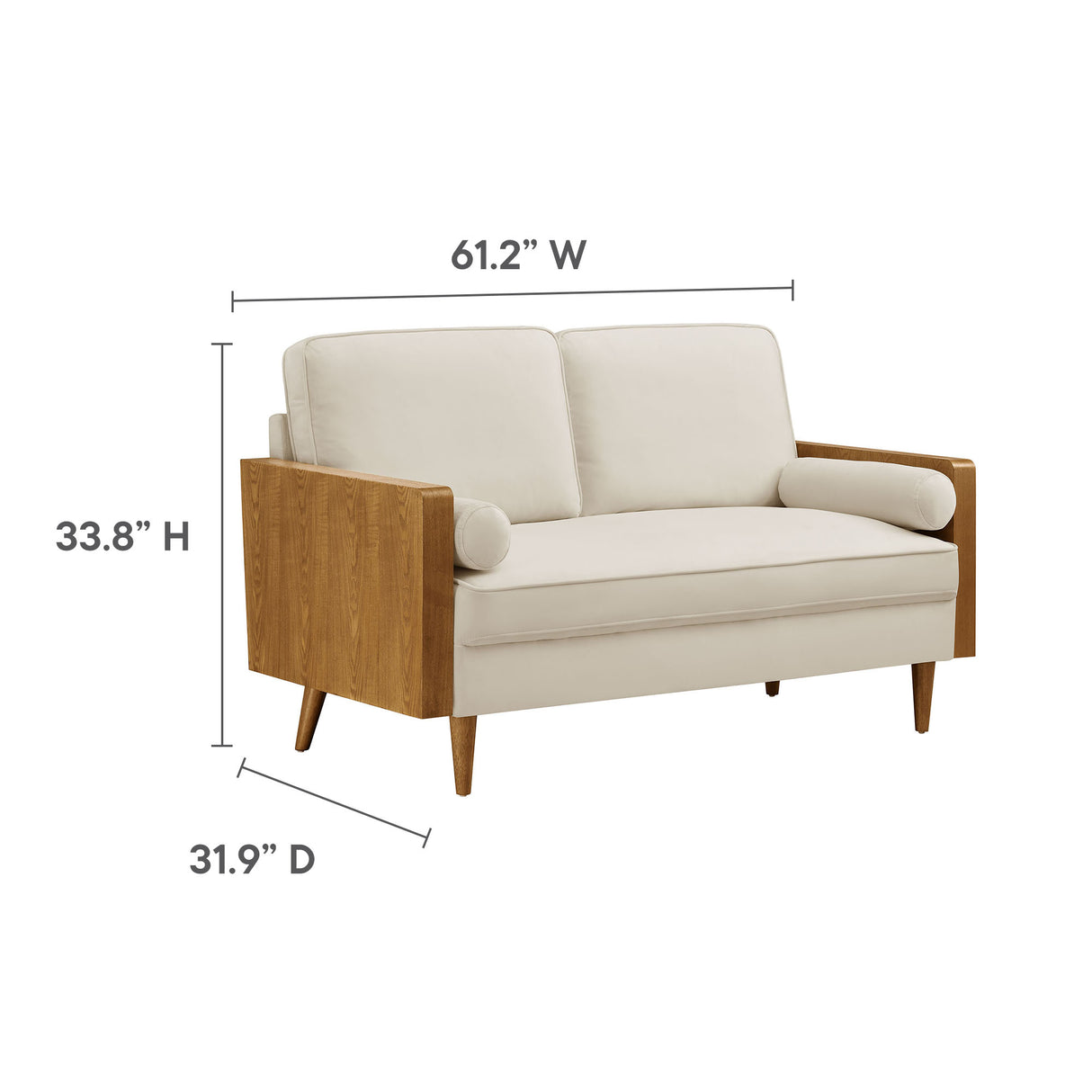 Kellan Performance Velvet Loveseat by Modway