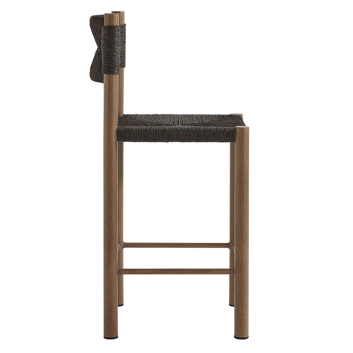 Parkland Outdoor Patio Rattan And Aluminum Counter Stools Set of 2