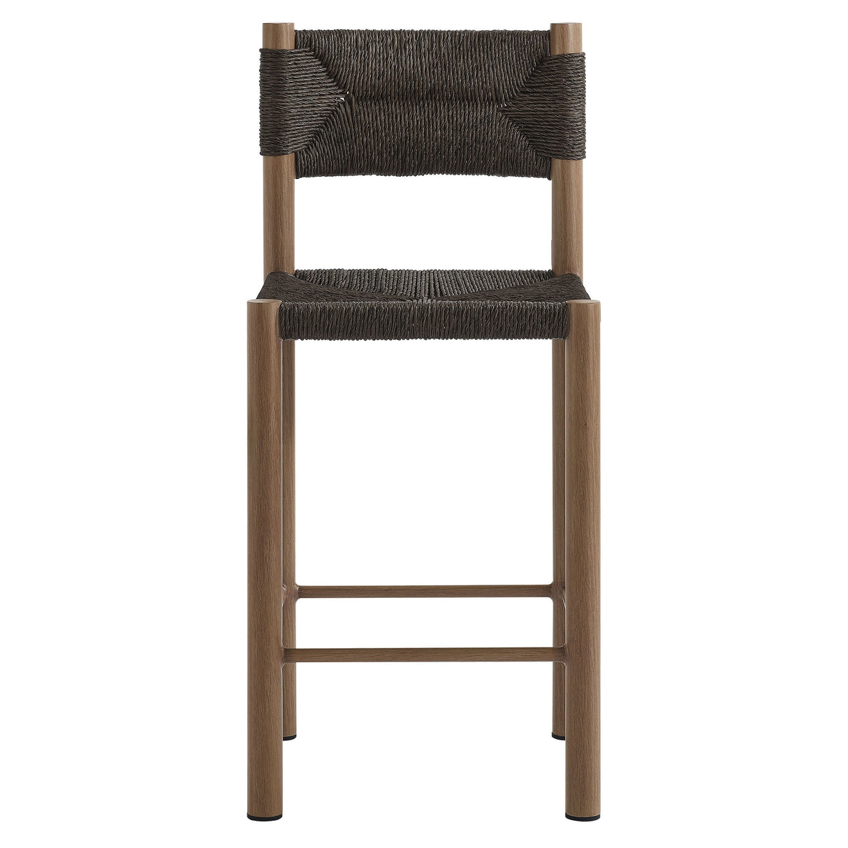 Parkland Outdoor Patio Rattan And Aluminum Counter Stools Set of 2