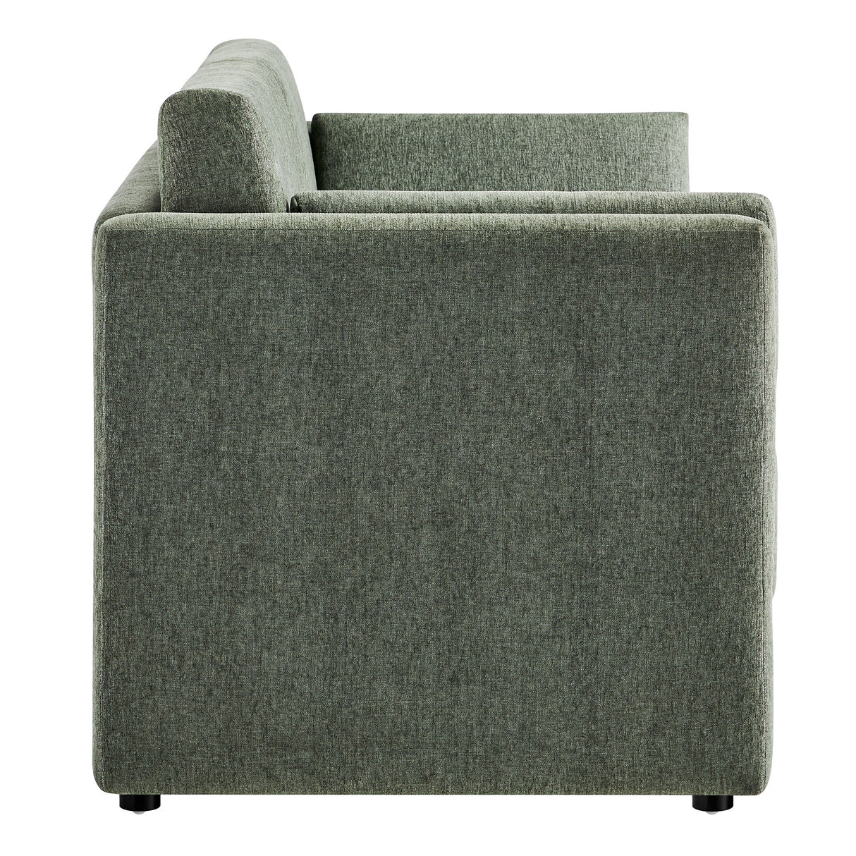 Linden Upholstered Heathered Chenille Small Sofa