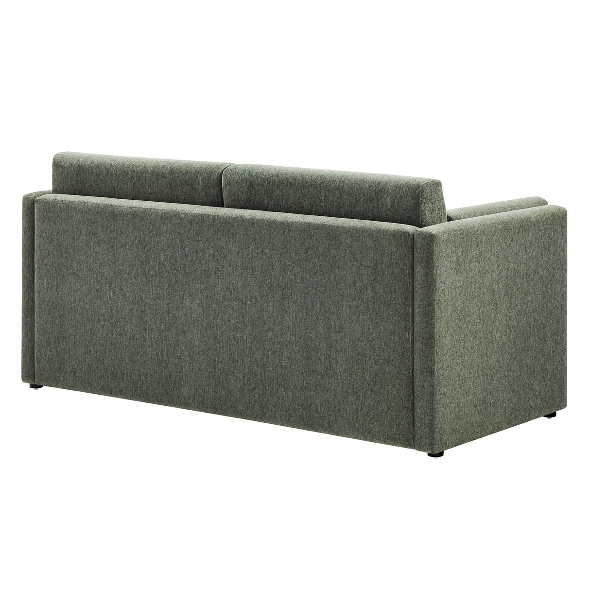 Linden Upholstered Heathered Chenille Small Sofa
