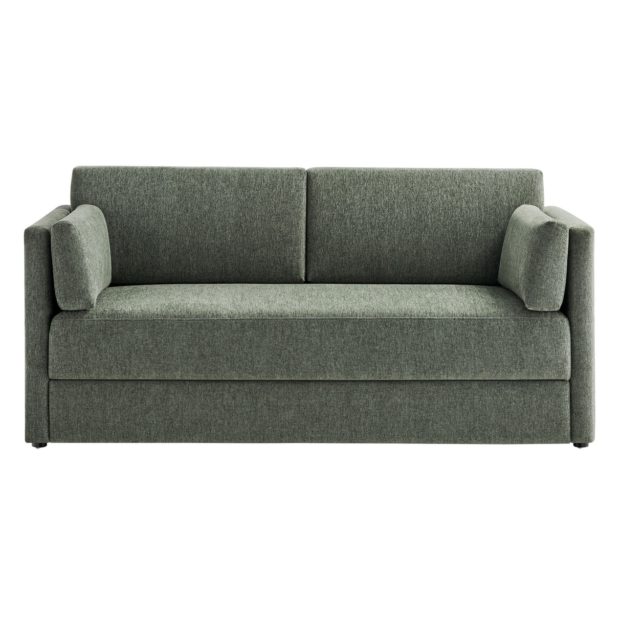 Linden Upholstered Heathered Chenille Small Sofa