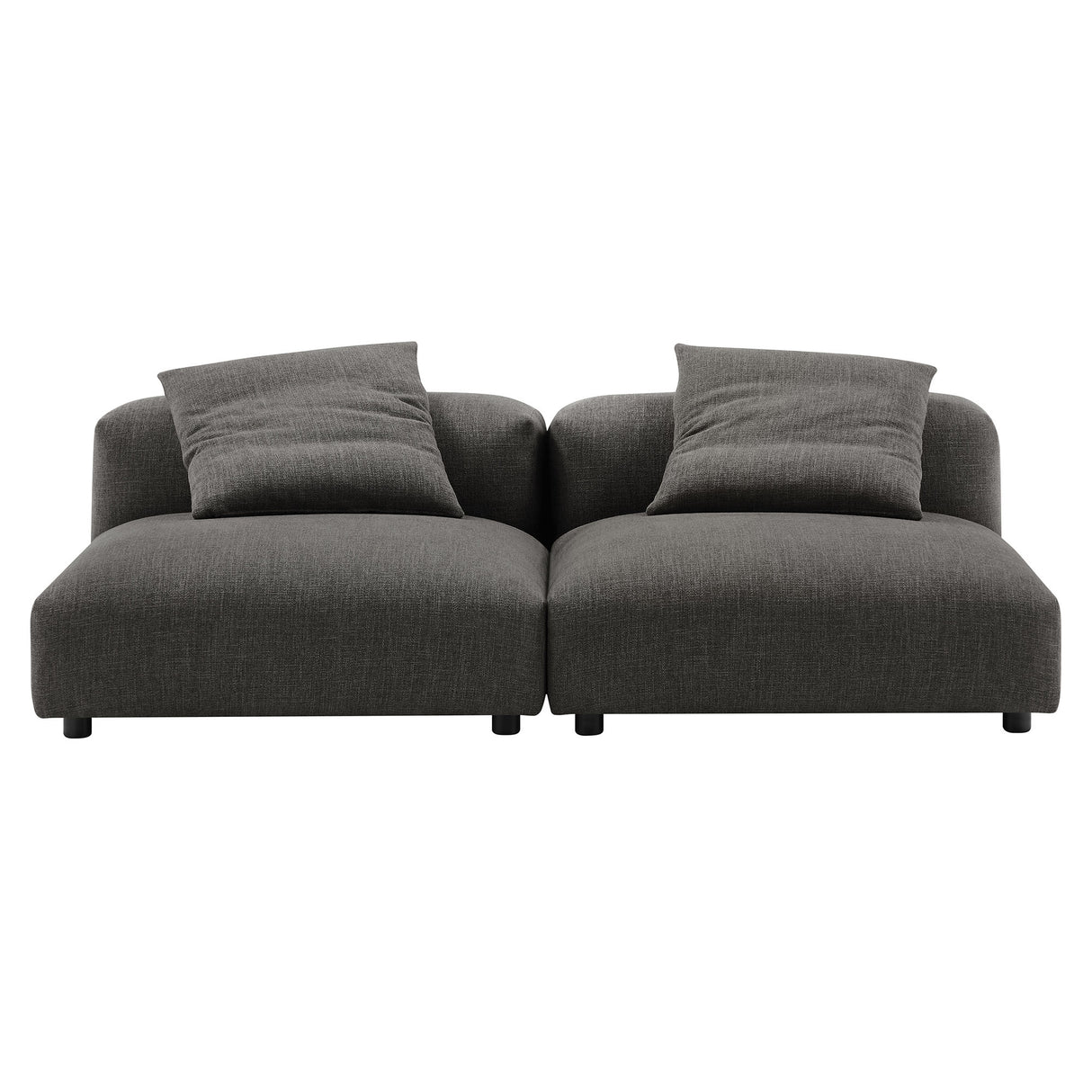 Solace 2-Piece Modular Upholstered Fabric Sofa by Modway