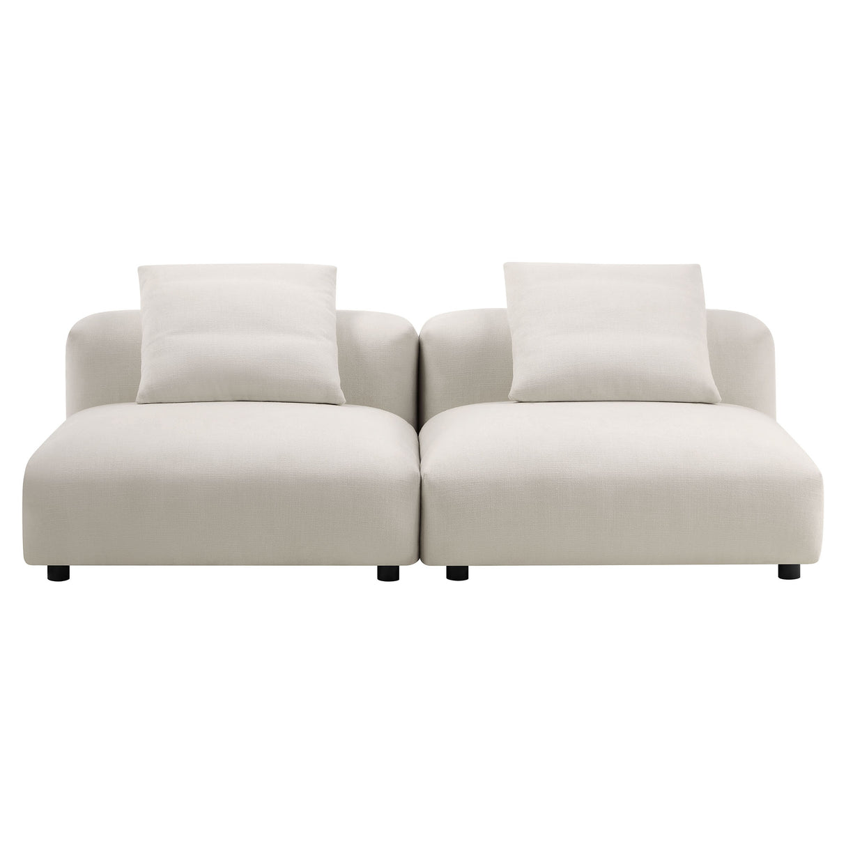 Solace 2-Piece Modular Upholstered Fabric Sofa by Modway