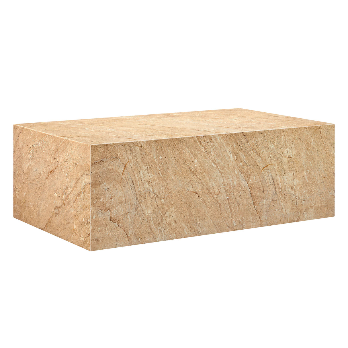 Jordana Square Plinth Concrete Coffee Table by Modway