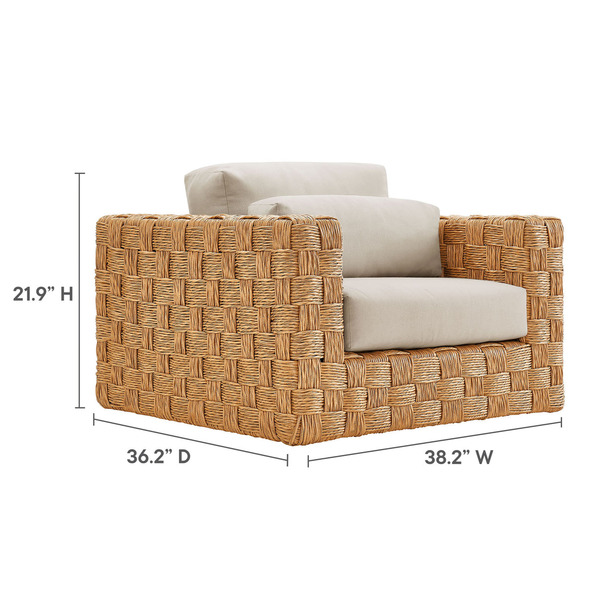 Thames 4-Piece Outdoor Patio Wicker Rattan Furniture Set