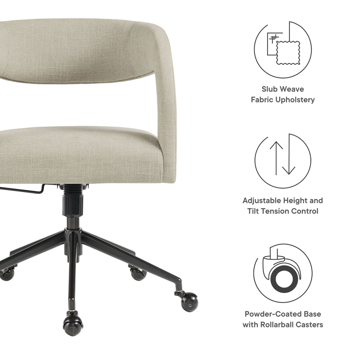 Pinnacle Upholstered Office Chair by Modway