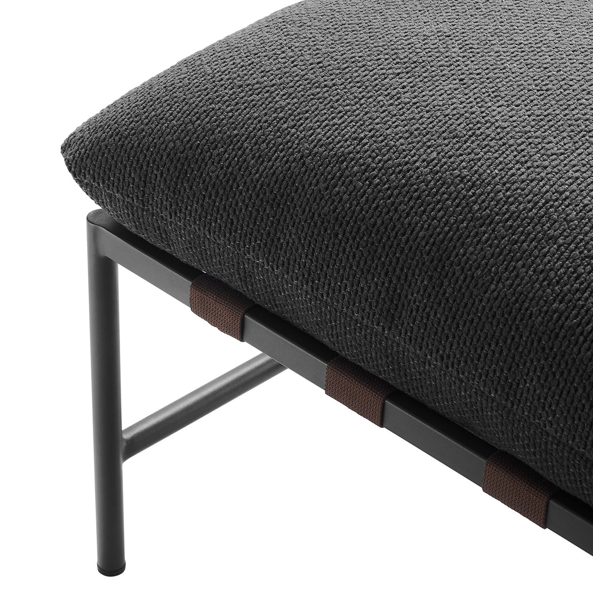 Raya Outdoor Patio Boucle Ottoman by Modway