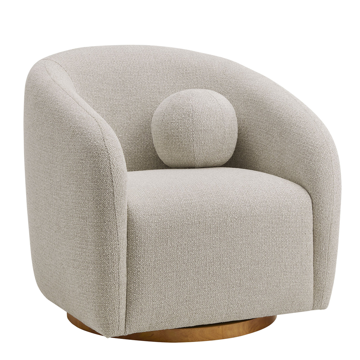 Holland Swivel Chenille Fabric Armchair by Modway