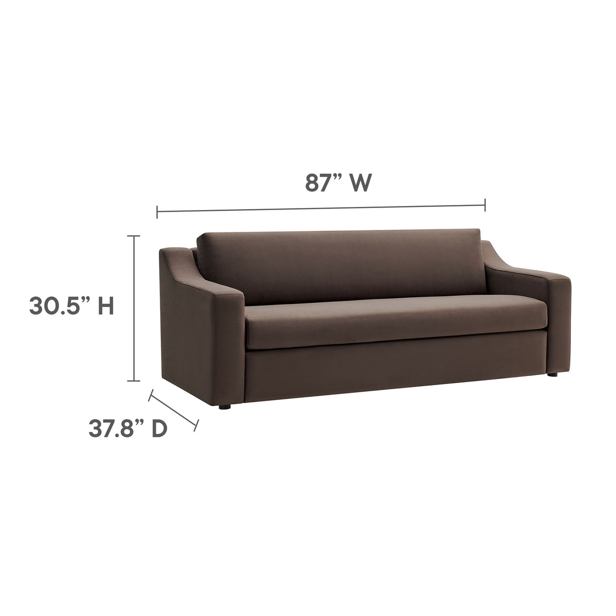 Liora Performance Velvet Sofa by Modway