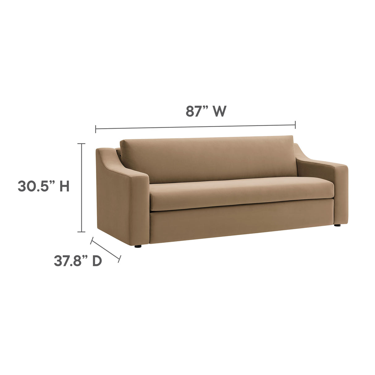 Liora Performance Velvet Sofa by Modway