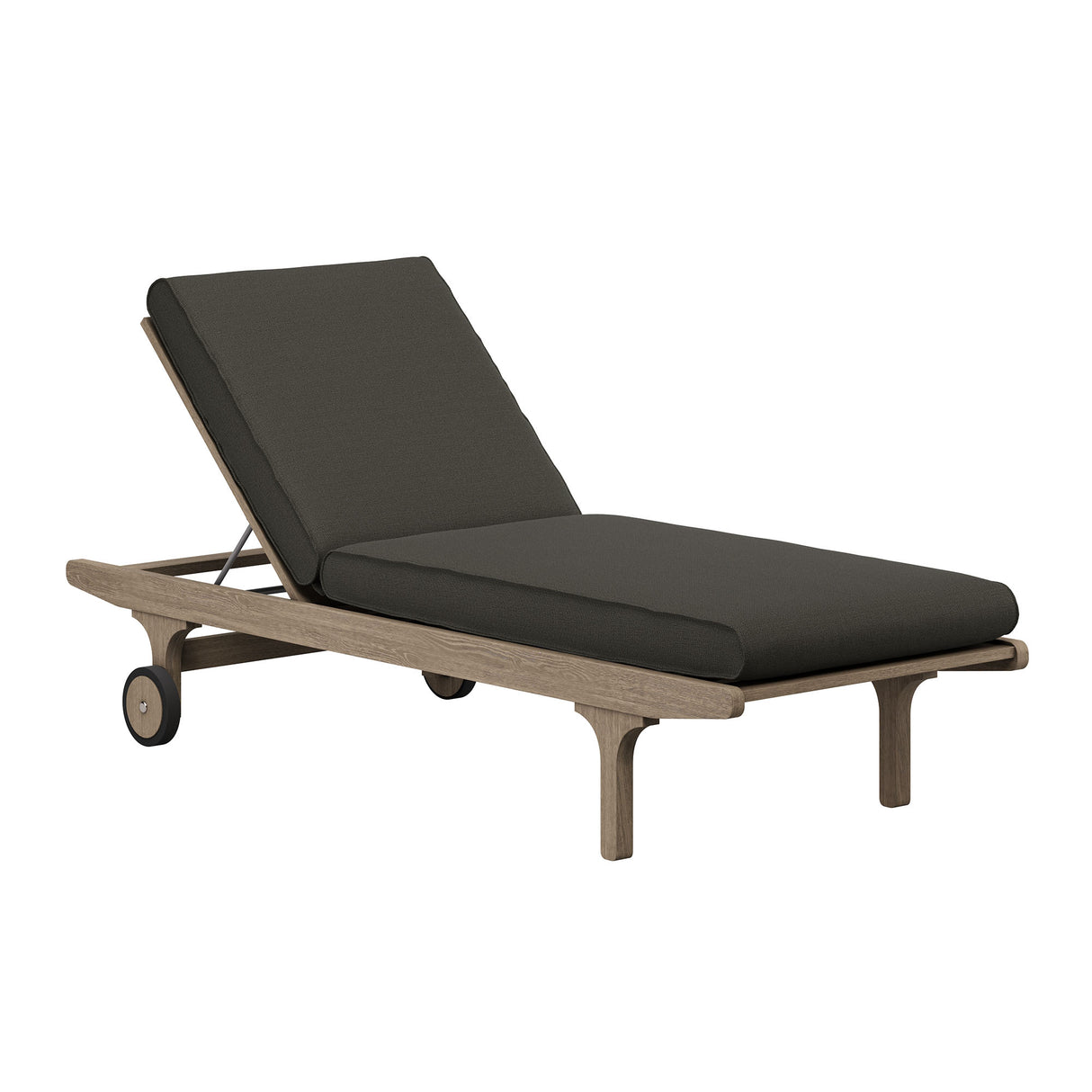 Saratoga Outdoor Patio Teak Chaise Lounge Chair by Modway