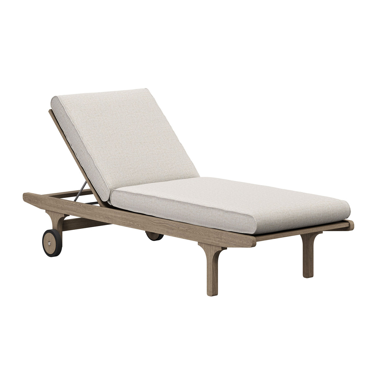 Saratoga Outdoor Patio Teak Chaise Lounge Chair by Modway