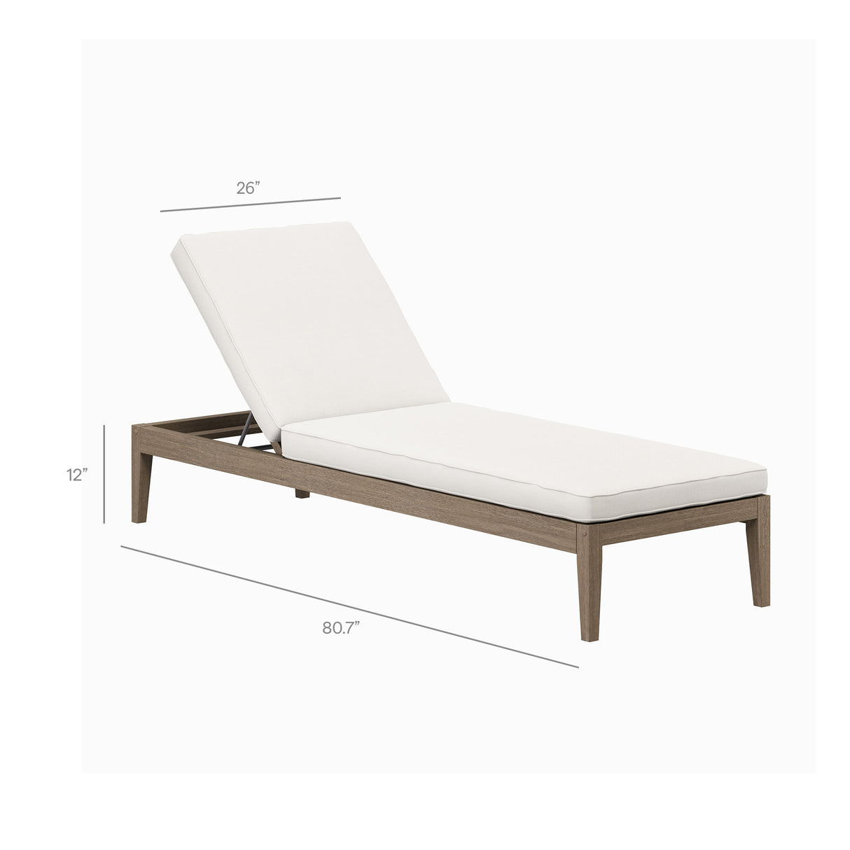 Saratoga Outdoor Patio Teak Wood 3-Piece Chaise Lounge Furniture Set by Modway