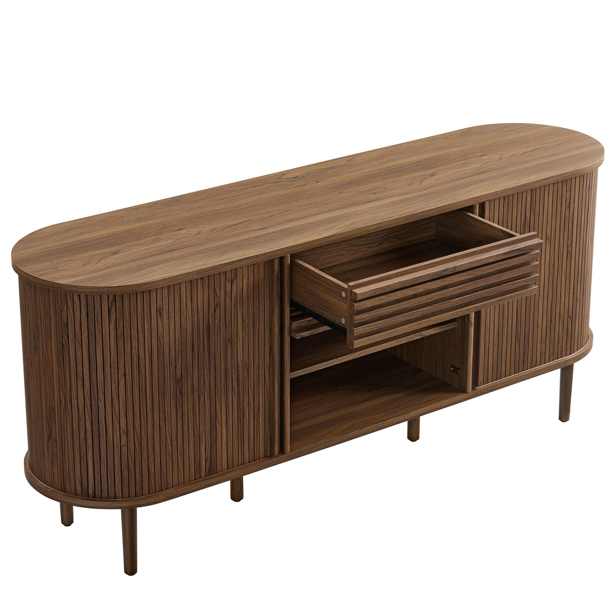 Harlan 67" Fluted Oval Sideboard Cabinet by Modway
