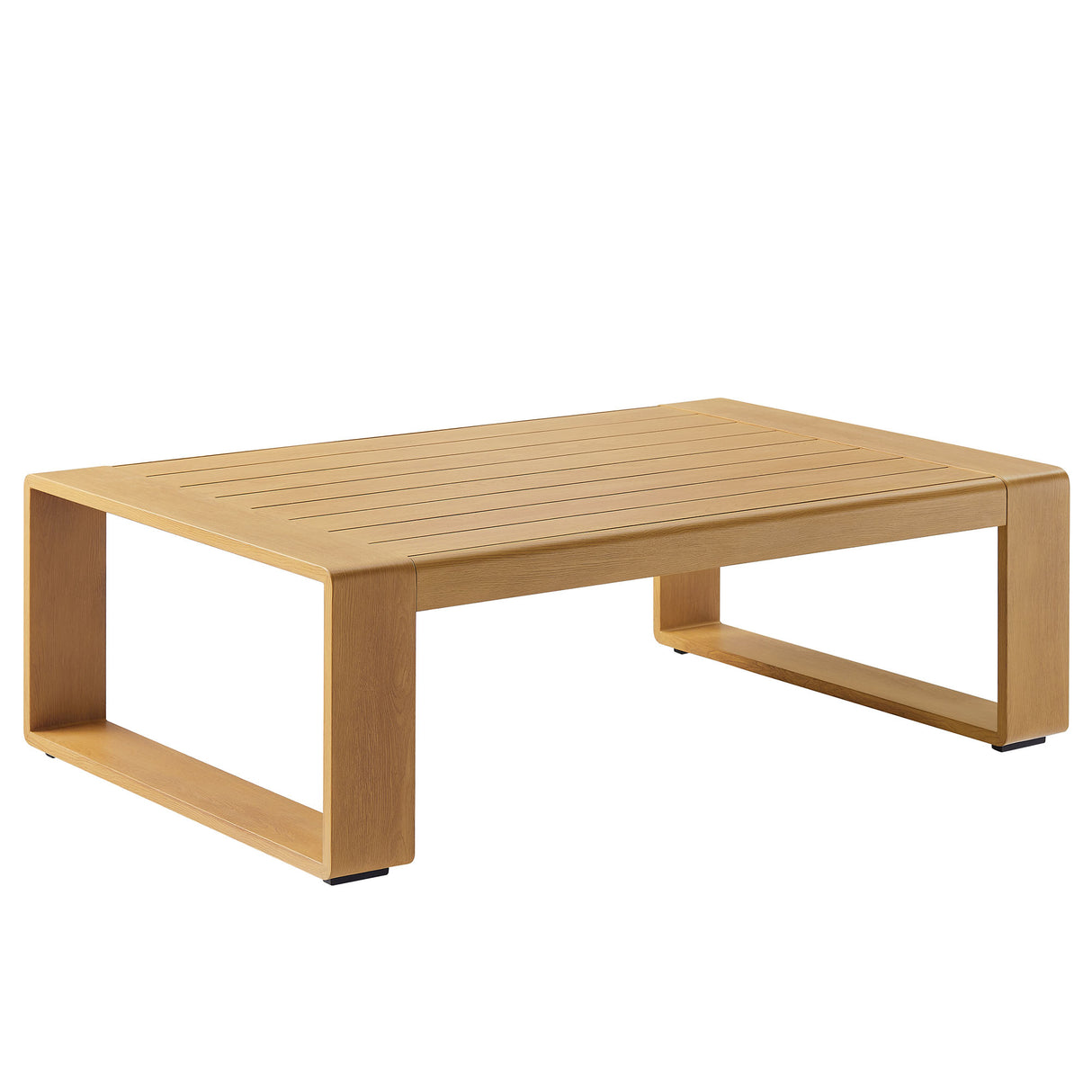 Lirienne Outdoor Patio Aluminum Faux Wood Coffee Table by Modway