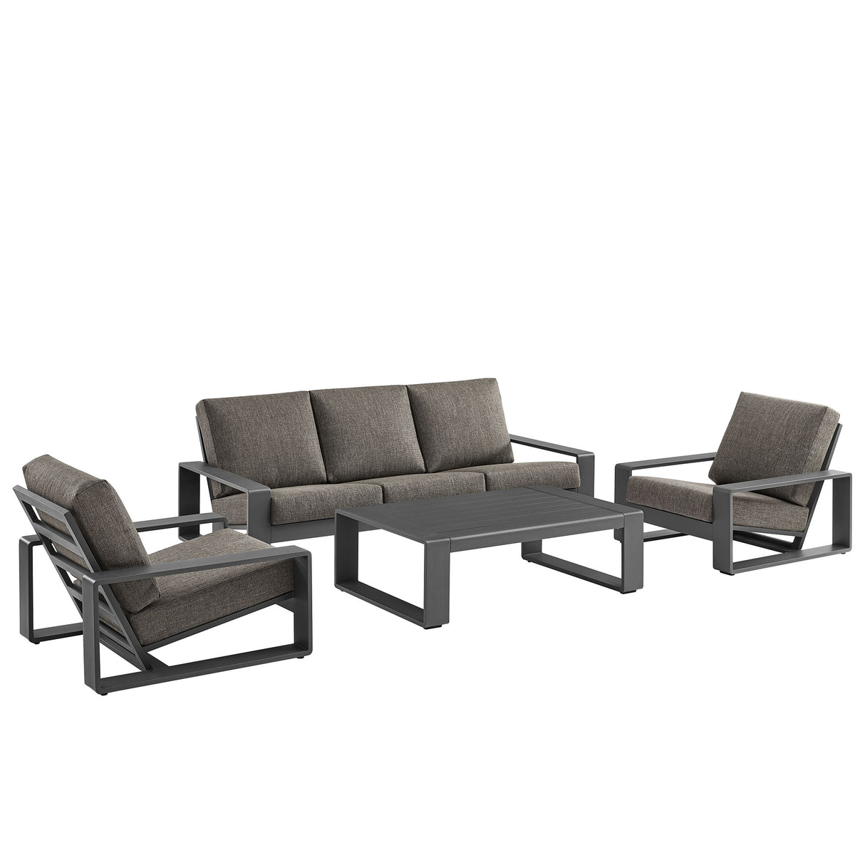 Lirienne 4-Piece Outdoor Patio Aluminum Furniture Set by Modway