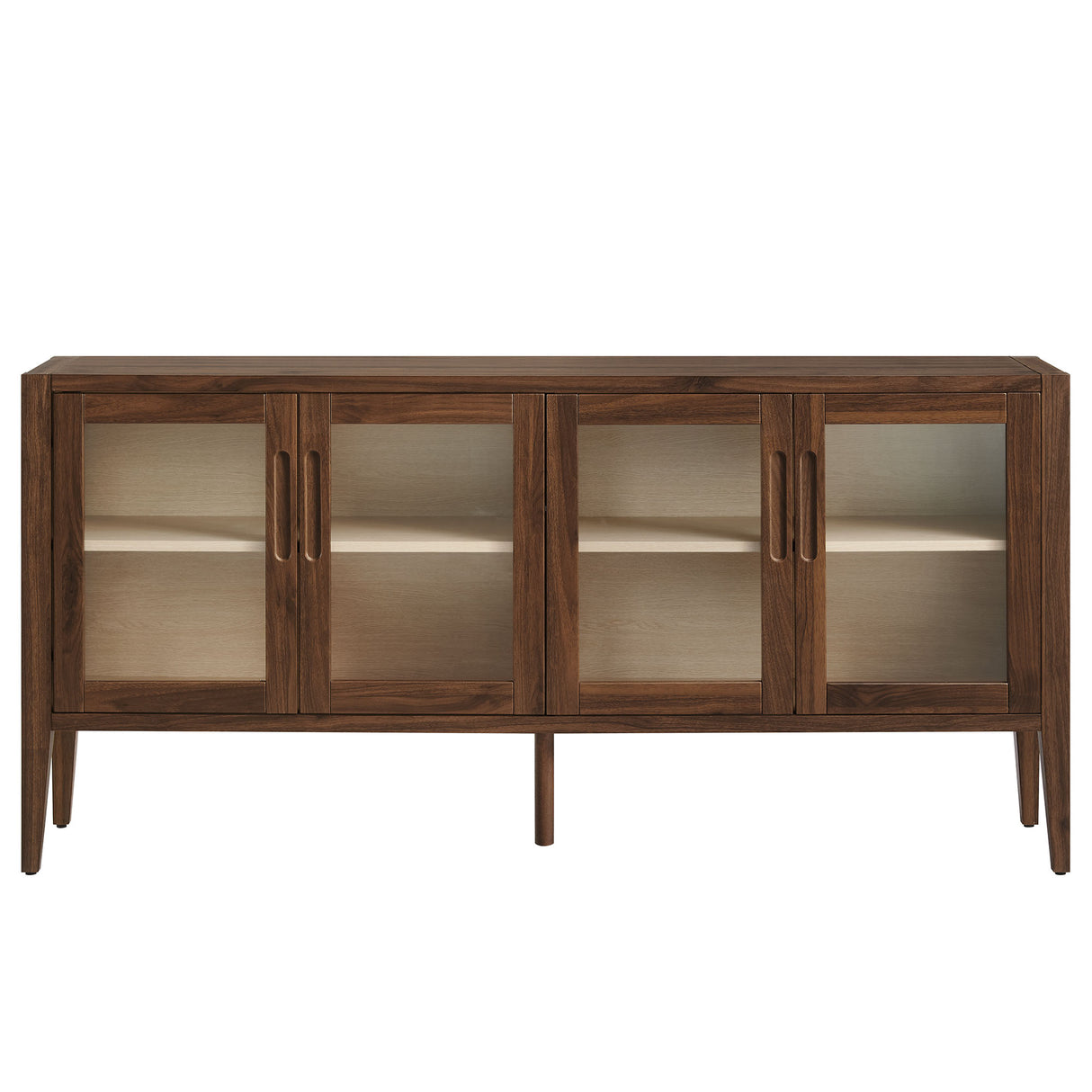 Nell 72" Glass Door Sideboard Storage Display Cabinet by Modway