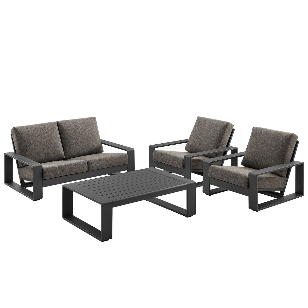 Lirienne 4-Piece Outdoor Patio Aluminum Furniture Set by Modway