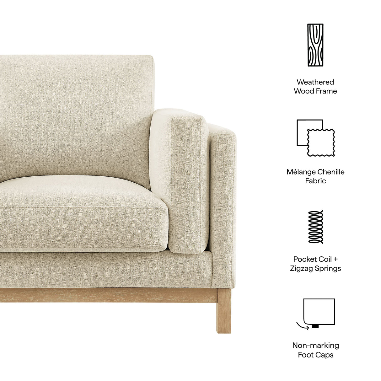 Roscoe Fabric Armchair by Modway