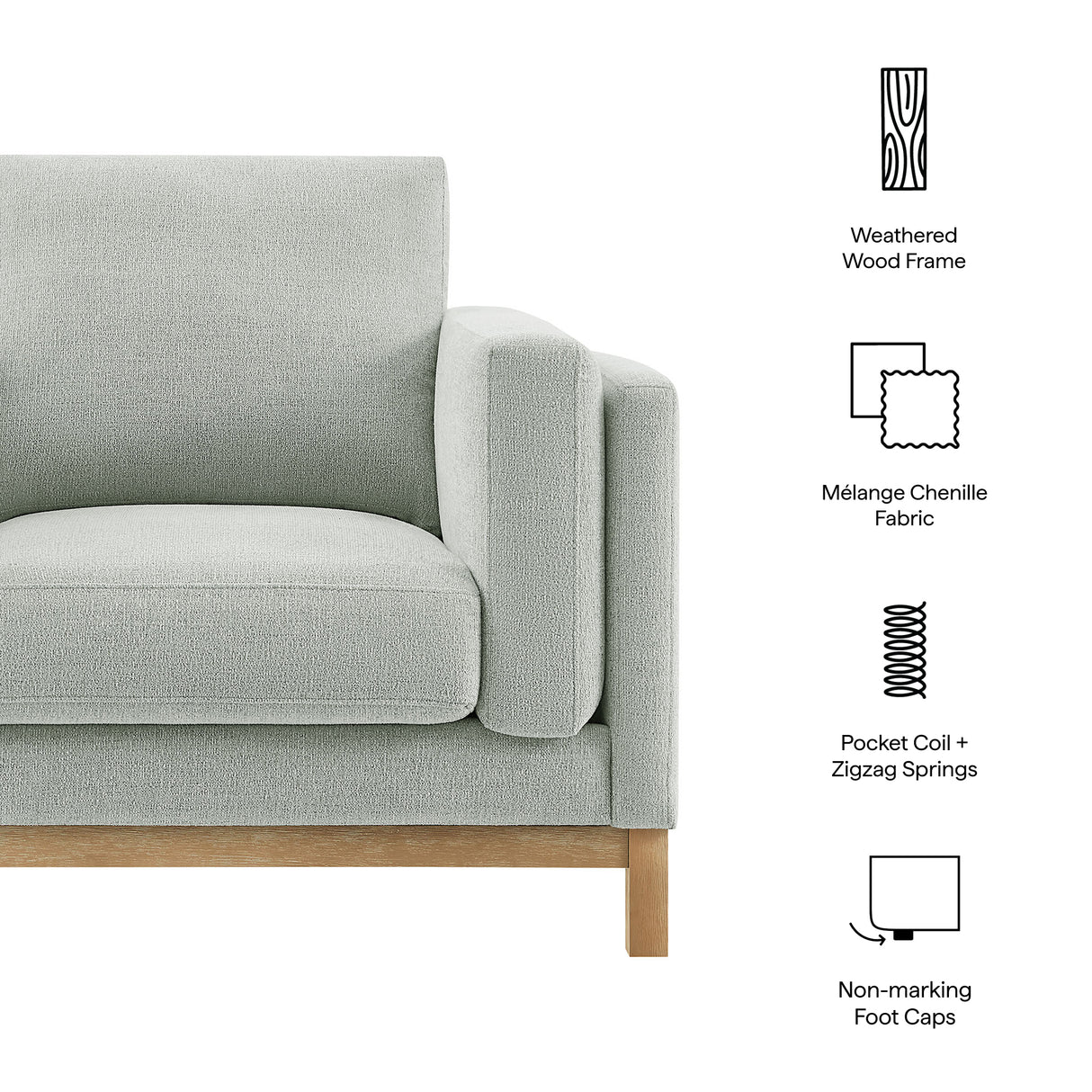 Roscoe Fabric Armchair by Modway