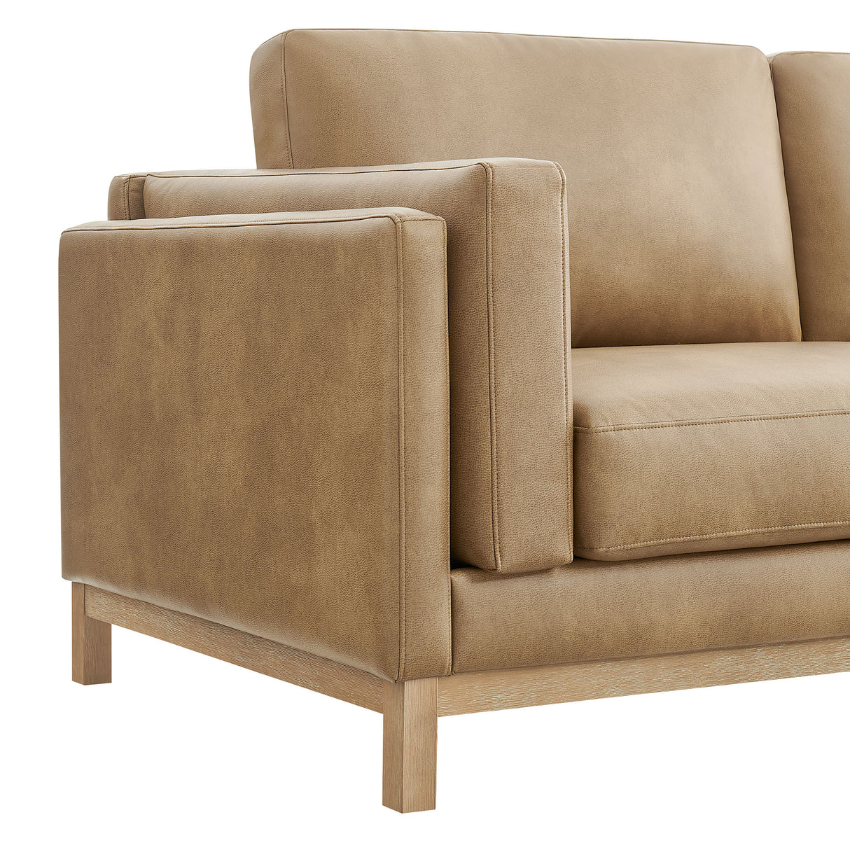 Roscoe 63 Inch Vegan Leather Loveseat by Modway