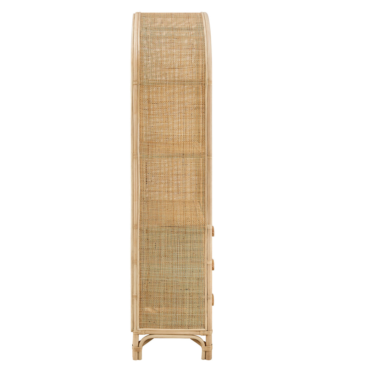 Jane 71 Inch Tall Arched Natural Rattan Bookshelf by Modway