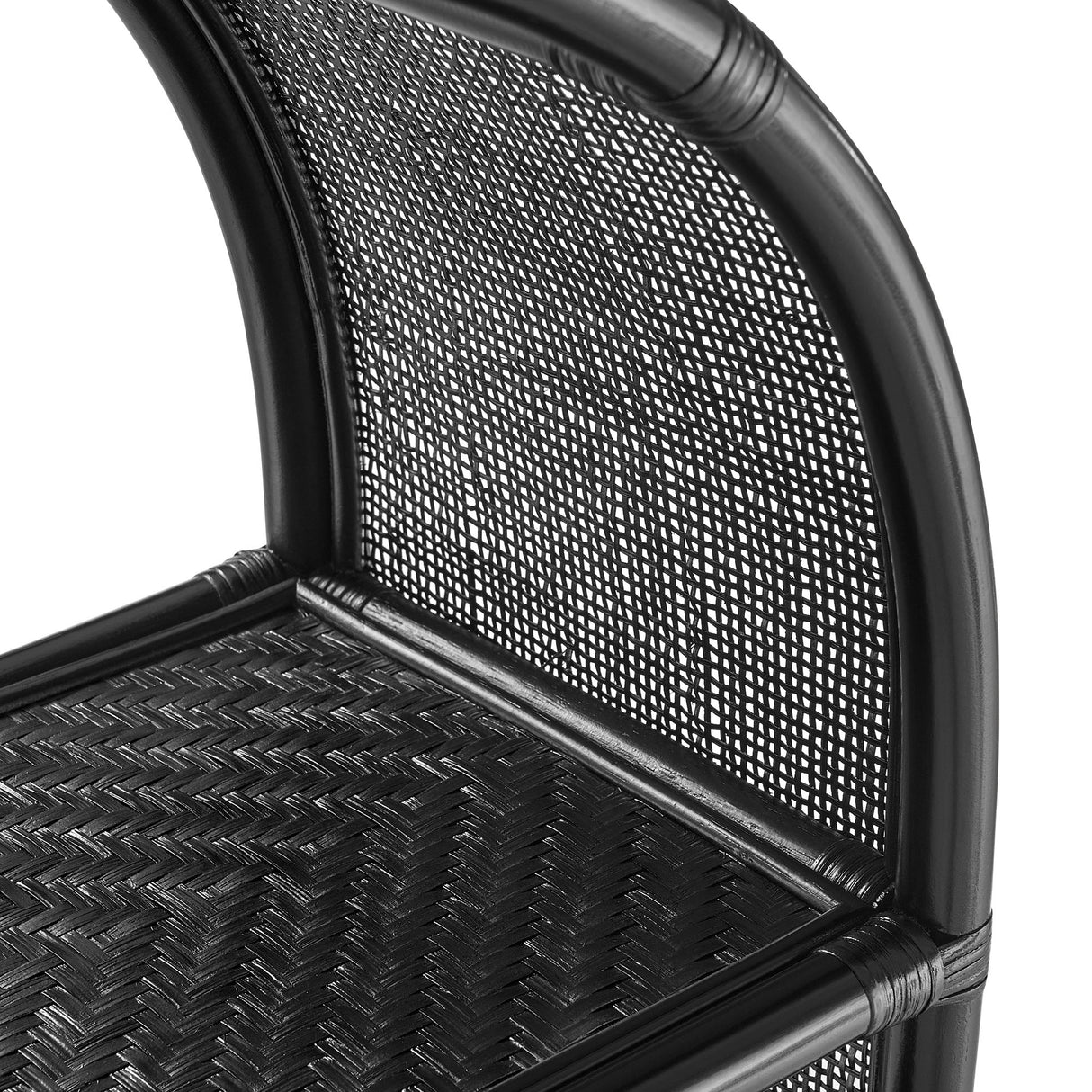 Celeste 67 Inch Tall Arched Natural Rattan Bookshelf by Modway