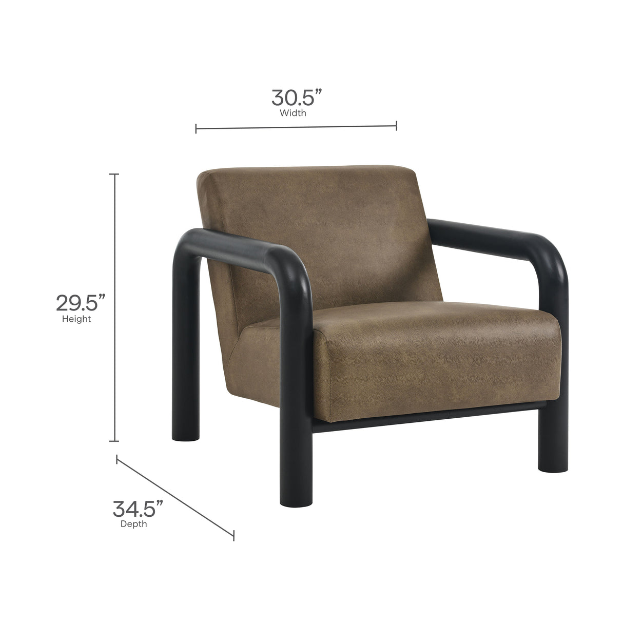 Sereno Vegan Leather Accent Chair by Modway