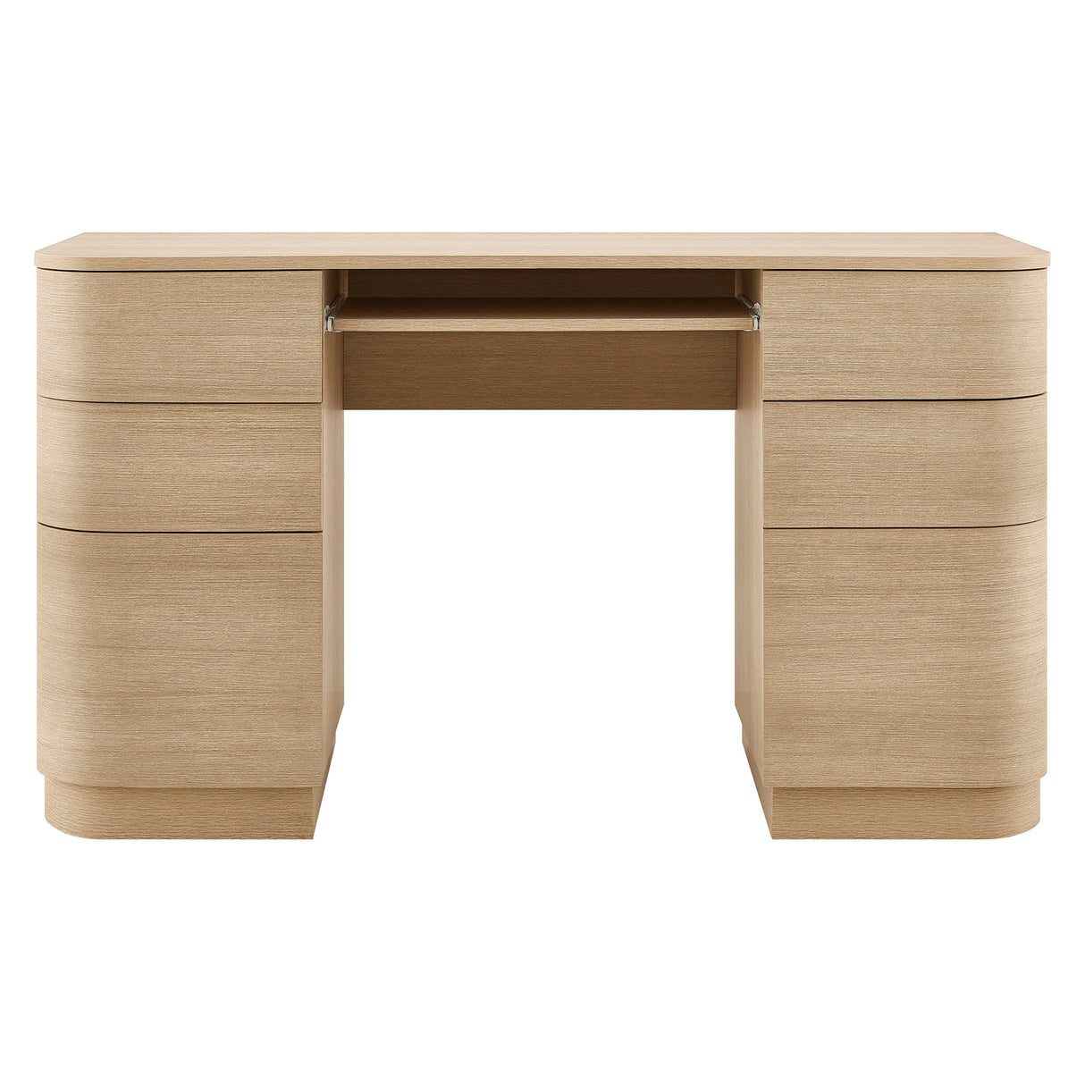 Mirae 55" 6-Drawer Curved Office Desk by Modway