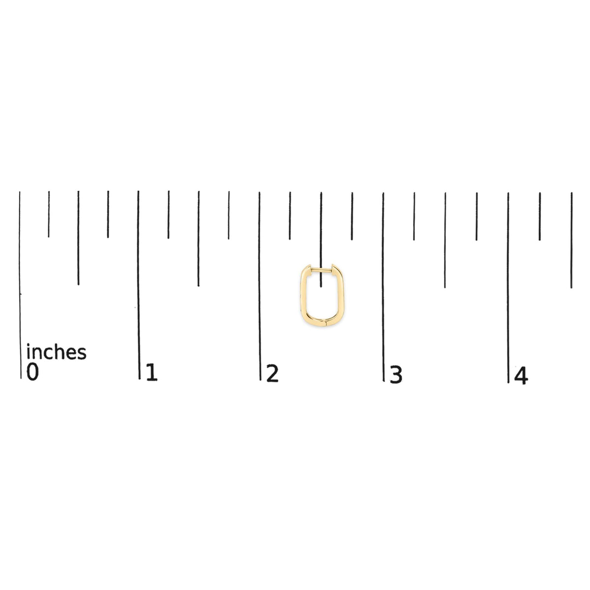 10K Gold 1/10 Cttw Three Stone Lab Grown Diamond Oval Huggies Hoop Earrings