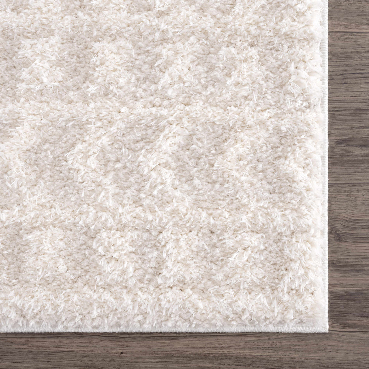 Eivin Cream Diamonds Plush Rug