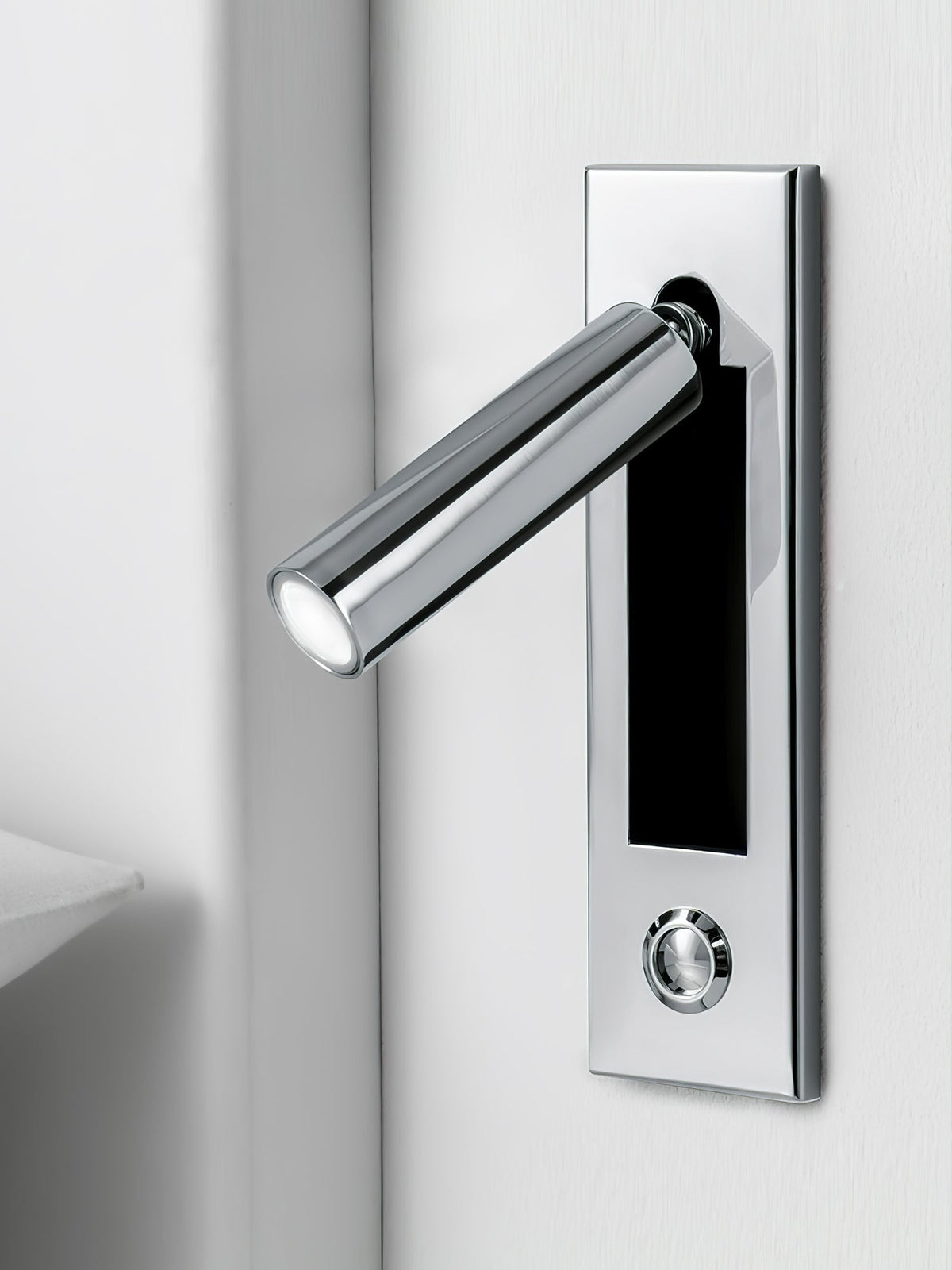 Recessed Folding Bedside Wall Sconce with Warm LED | Flush Reading Light for Bedrooms