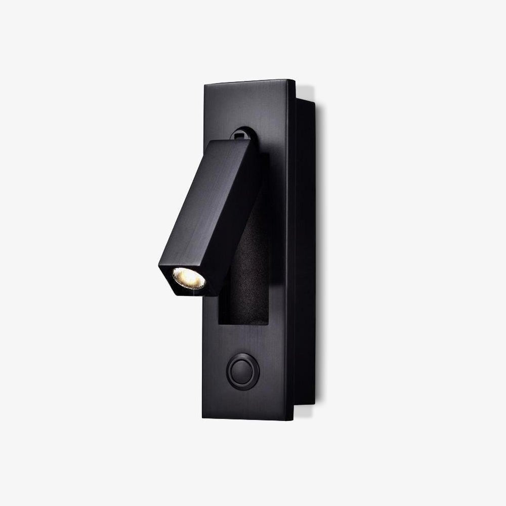 Recessed Folding Bedside Wall Sconce with Warm LED | Flush Reading Light for Bedrooms