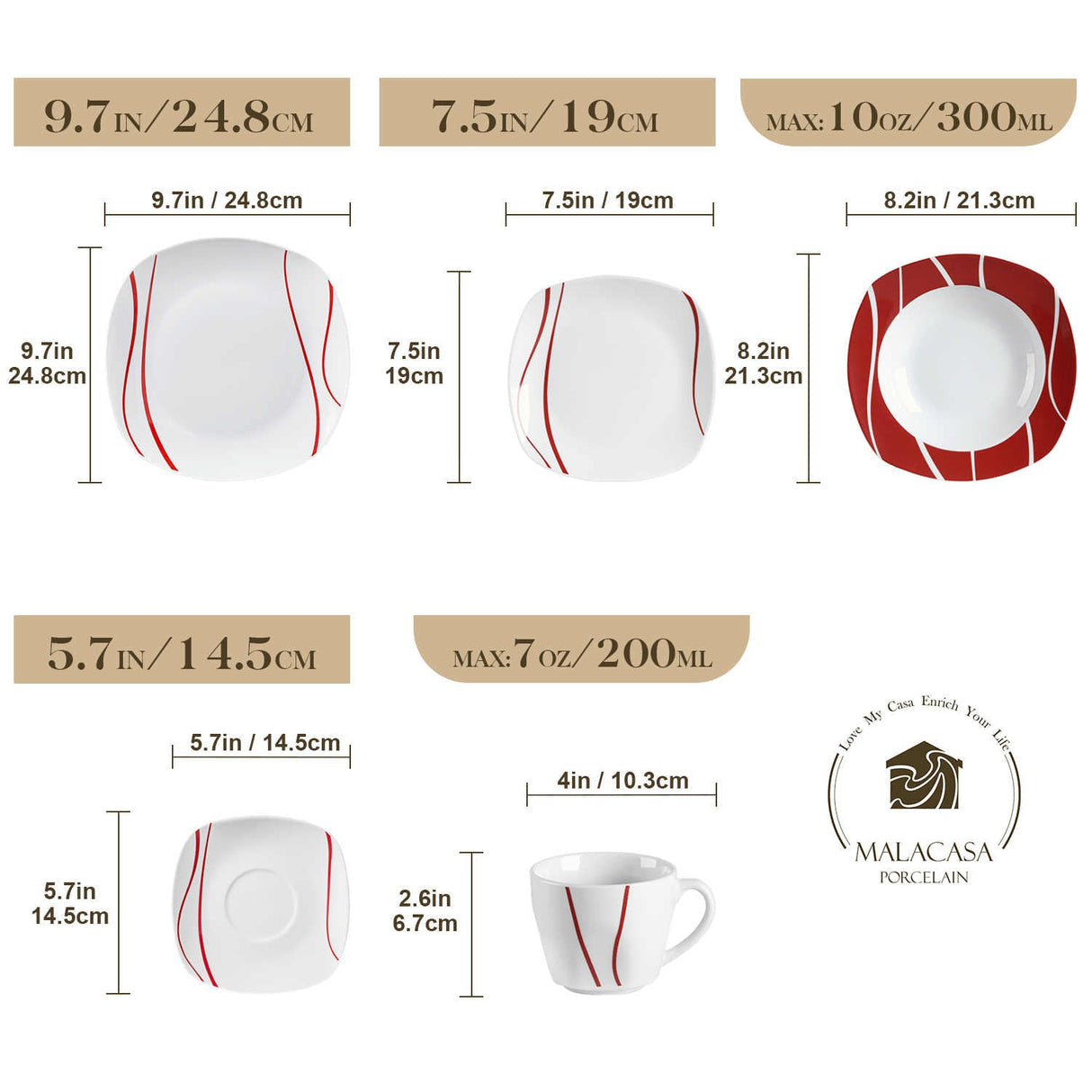 Felisa 30 Piece Dinnerware Set