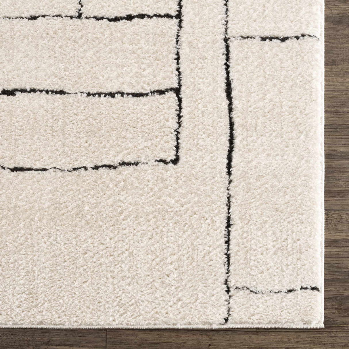 Keats Black & White Area Rug - Clearance