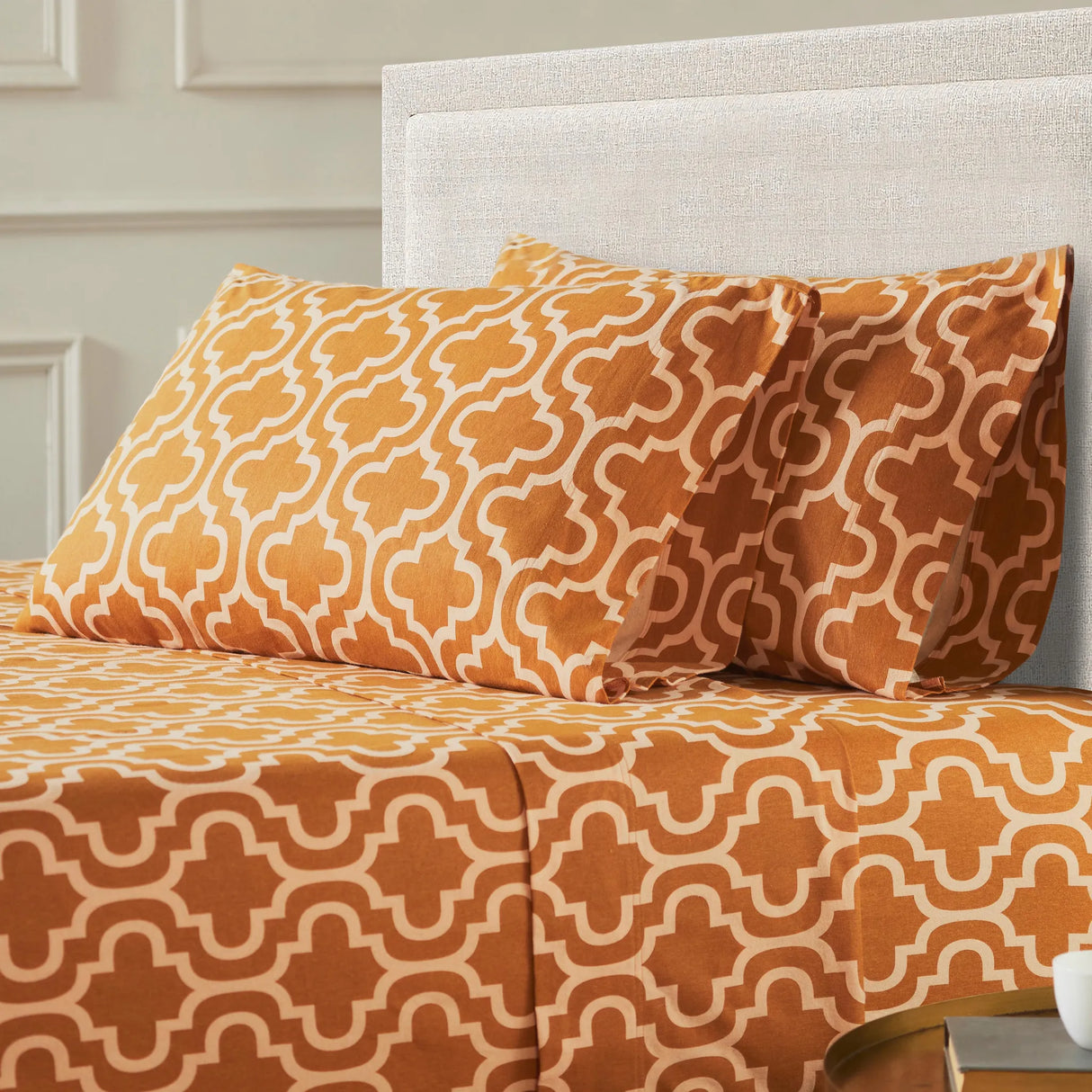 Moroccan Trellis Cotton Flannel 2 Piece Pillowcase Set - Pillowcases by Superior Brand