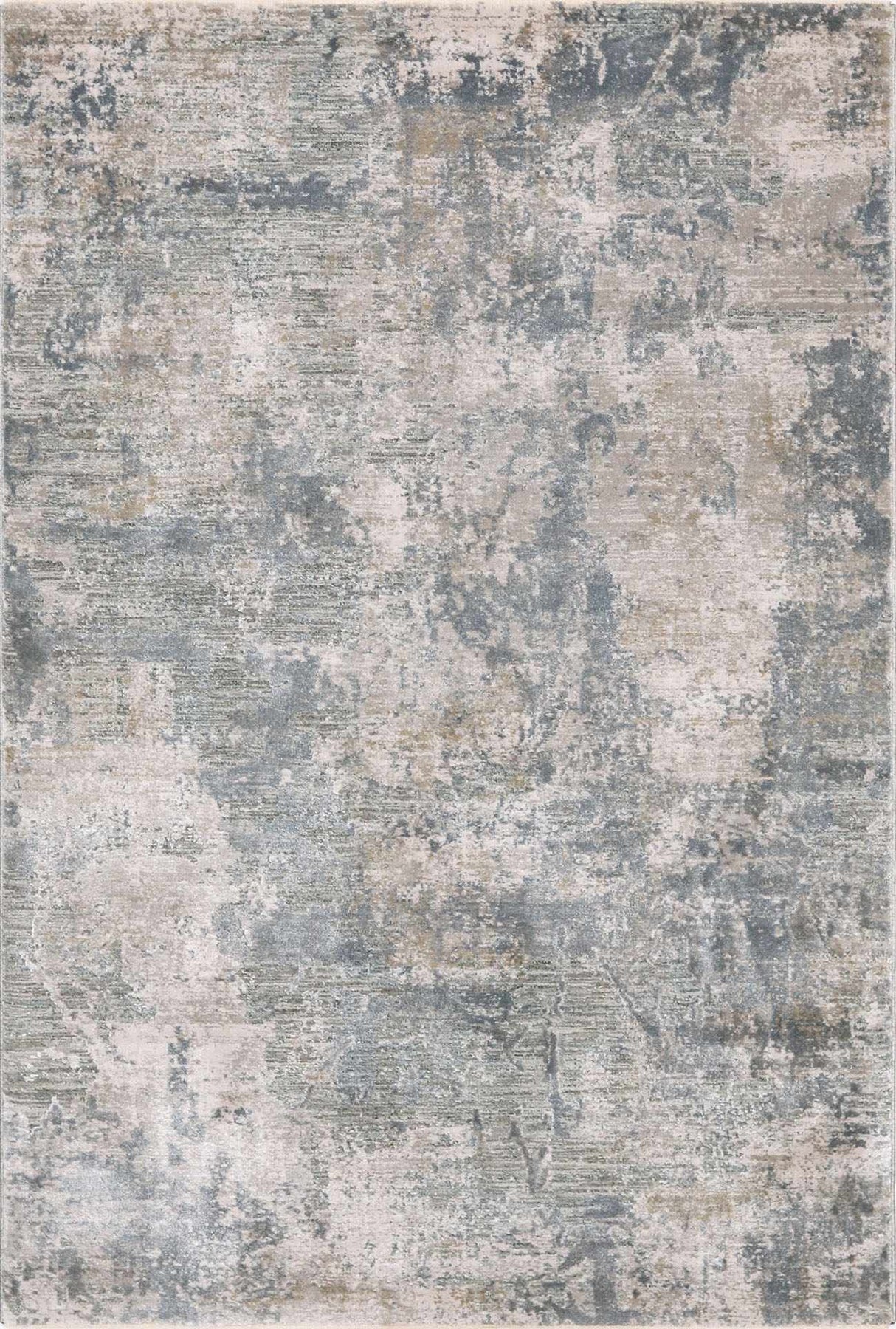 Fallin Gray Abstract Striped Luxe Rug